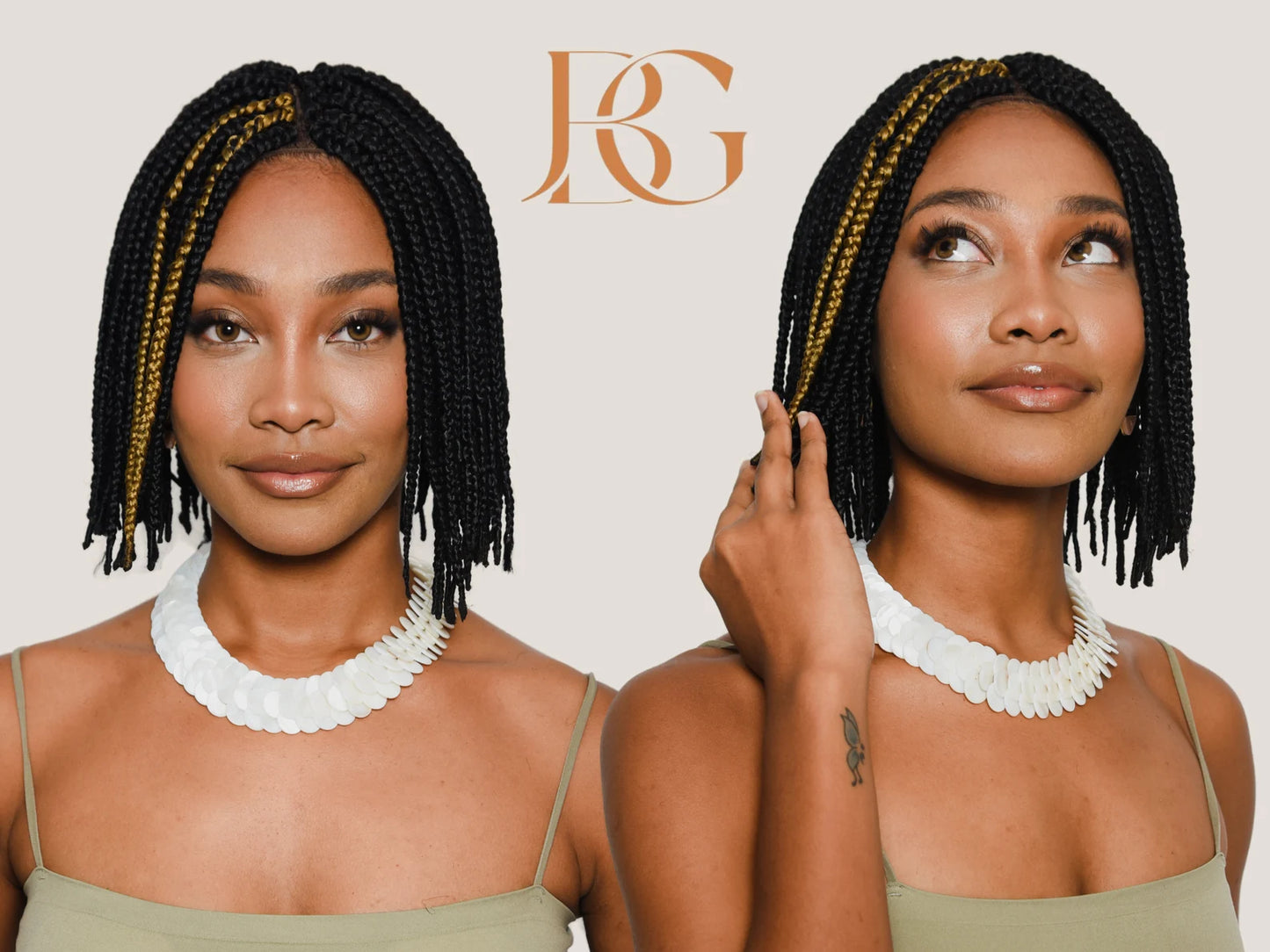 10 Inch Short Box Bob Braid Wig For Black Women, Ready to Ship Wig