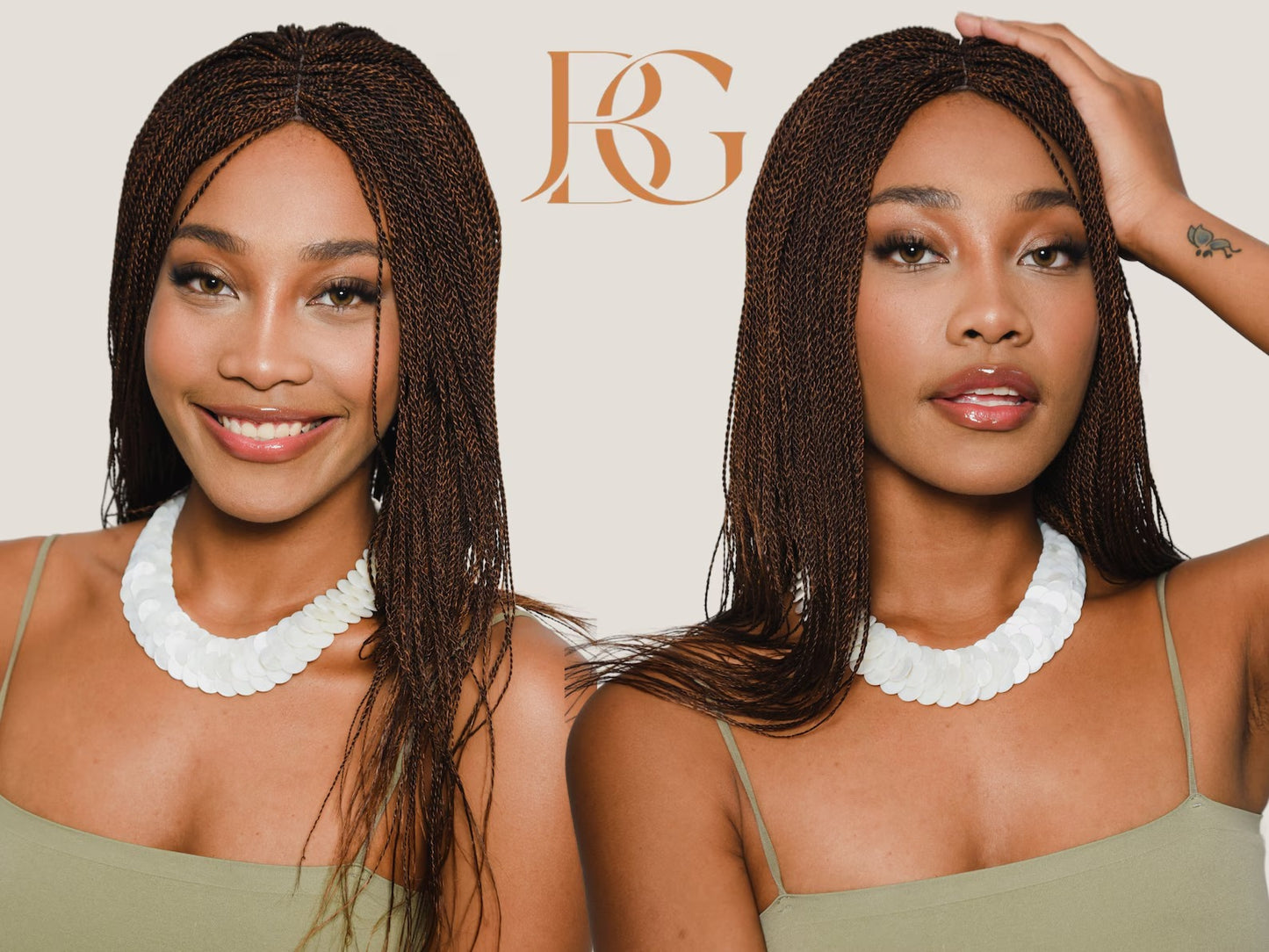 18 Inch Million Twist Shoulder Length Wig, Hair Braided Wigs For Women