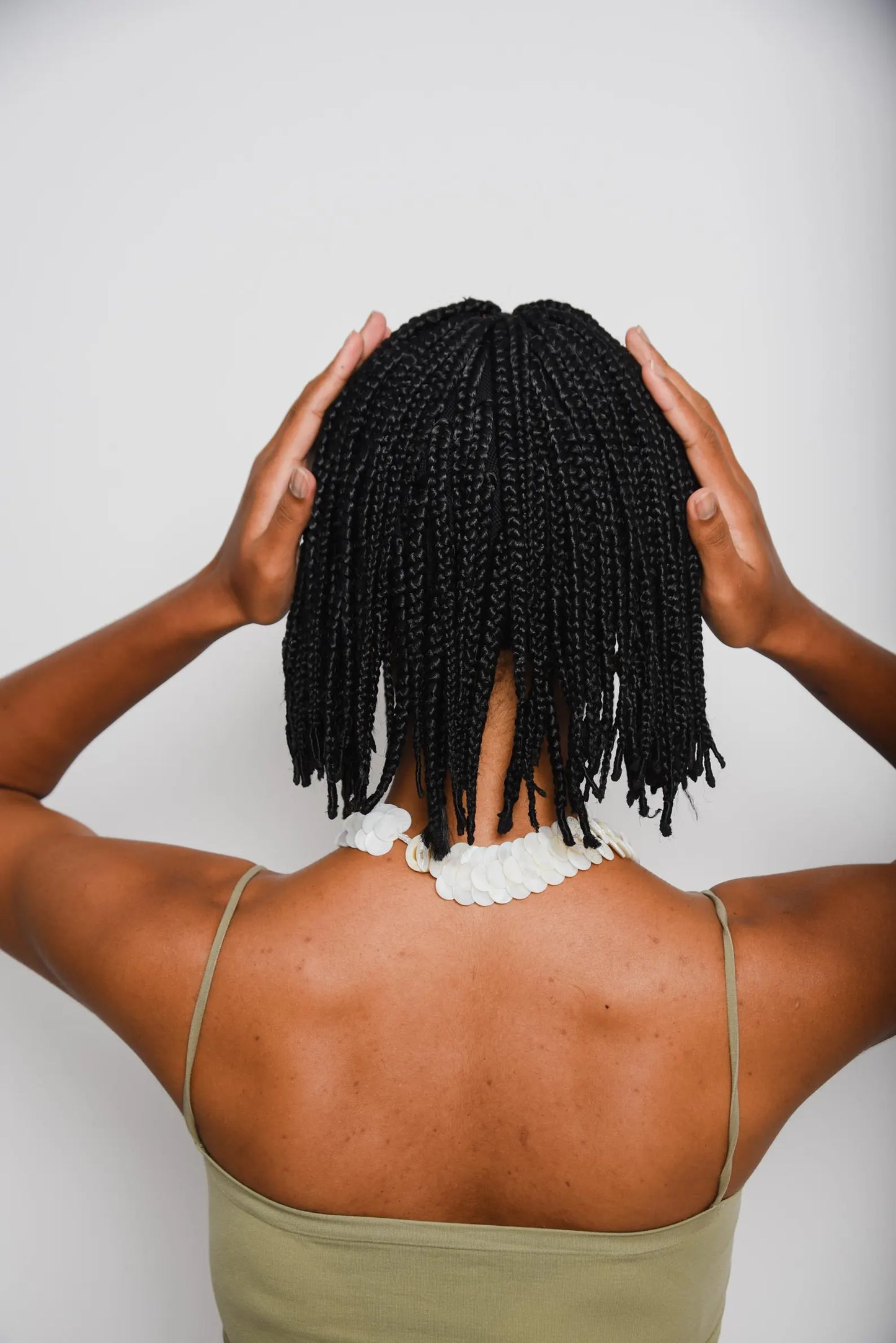 10 Inch Short Box Bob Braid Wig For Black Women, Ready to Ship Wig