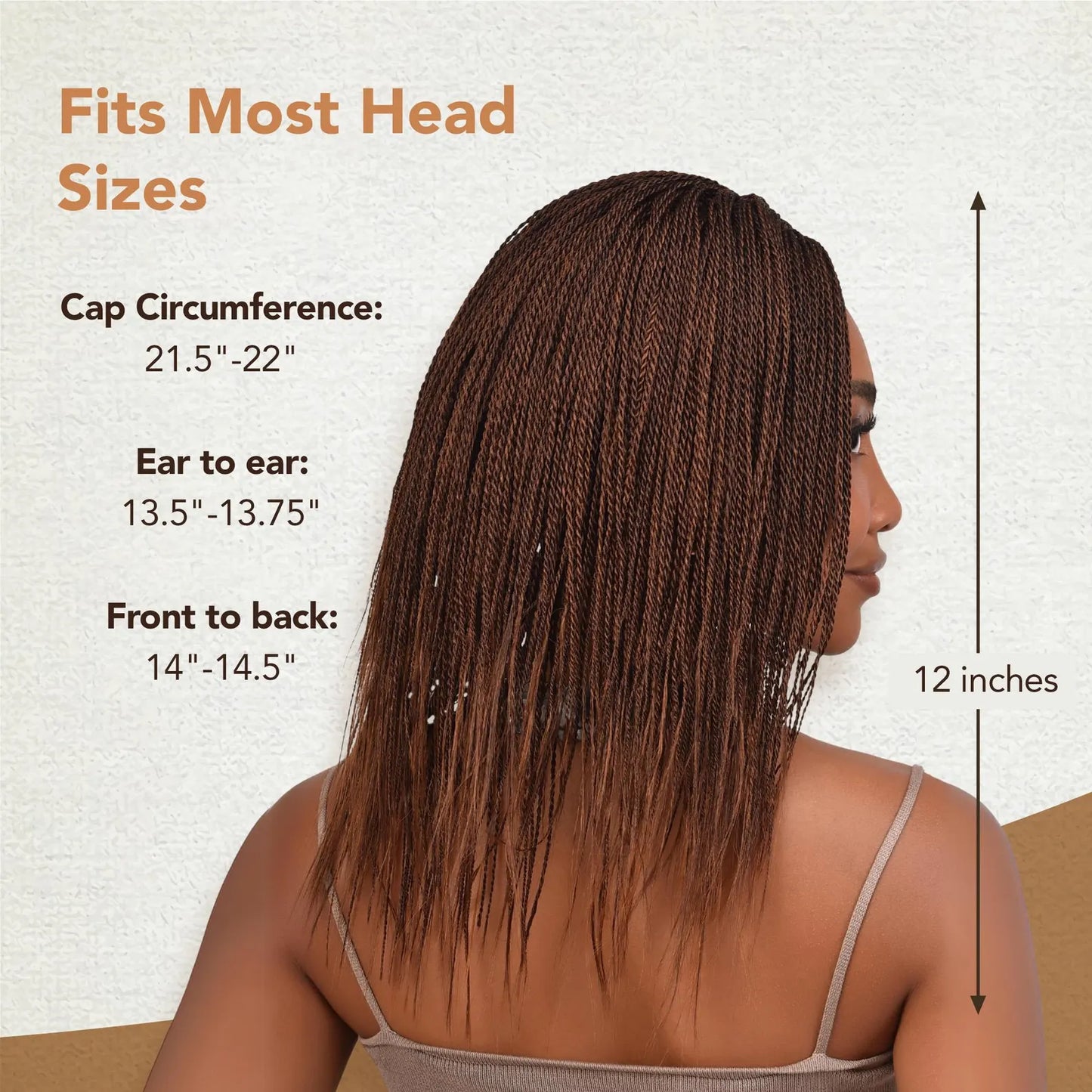 12 Inch Short Micro Million Twist Braided Wigs for Women, Spring Hair Wig