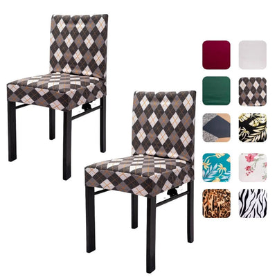 Removable Chair Protectors, Pattern High Back Slip Cover Dining Chairs