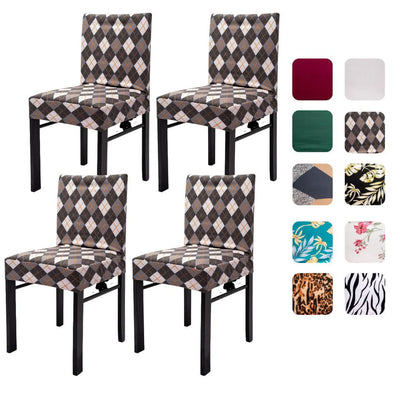Removable Chair Covers, Pattern Washable Dining Seat Covers
