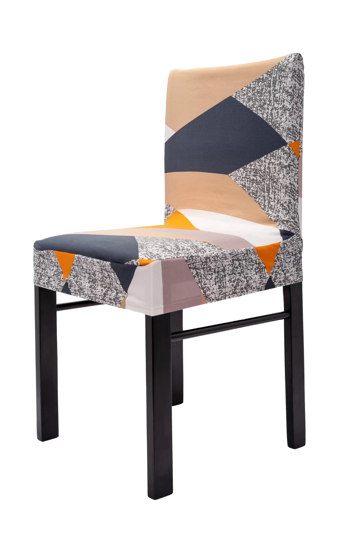 High Back Slipcovered Dining Chairs, Removable Spandex Chair Covers