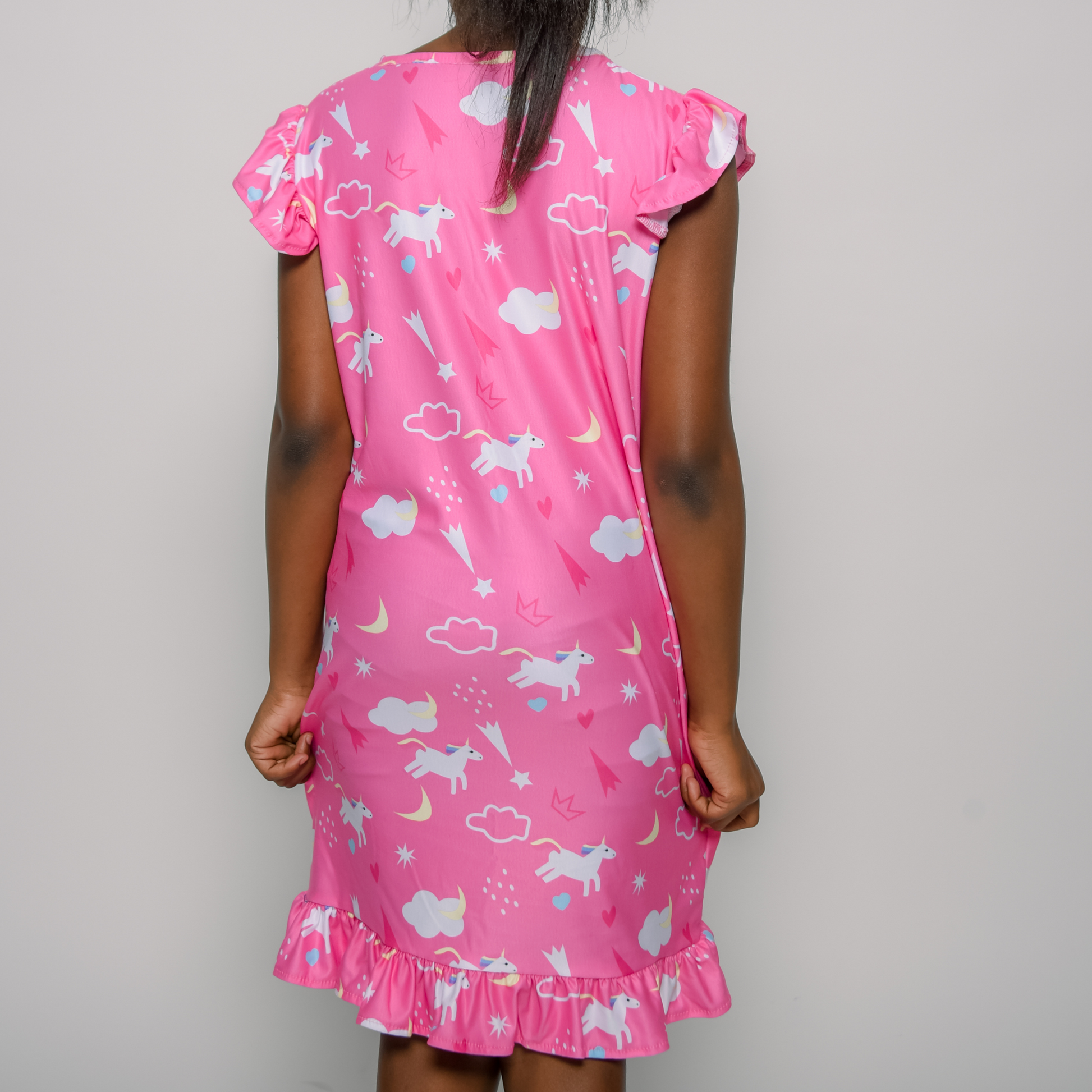 TreJaz Pajamas for Kids | Girls' Unicorn NightGown - Pink TreJaz Pajamas for Kids | Girls' Unicorn NightGown - Pink