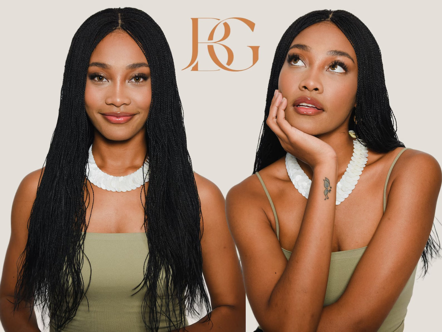 22 Inch Micro Million Twist Braided Wig for Black Women with Baby Hair