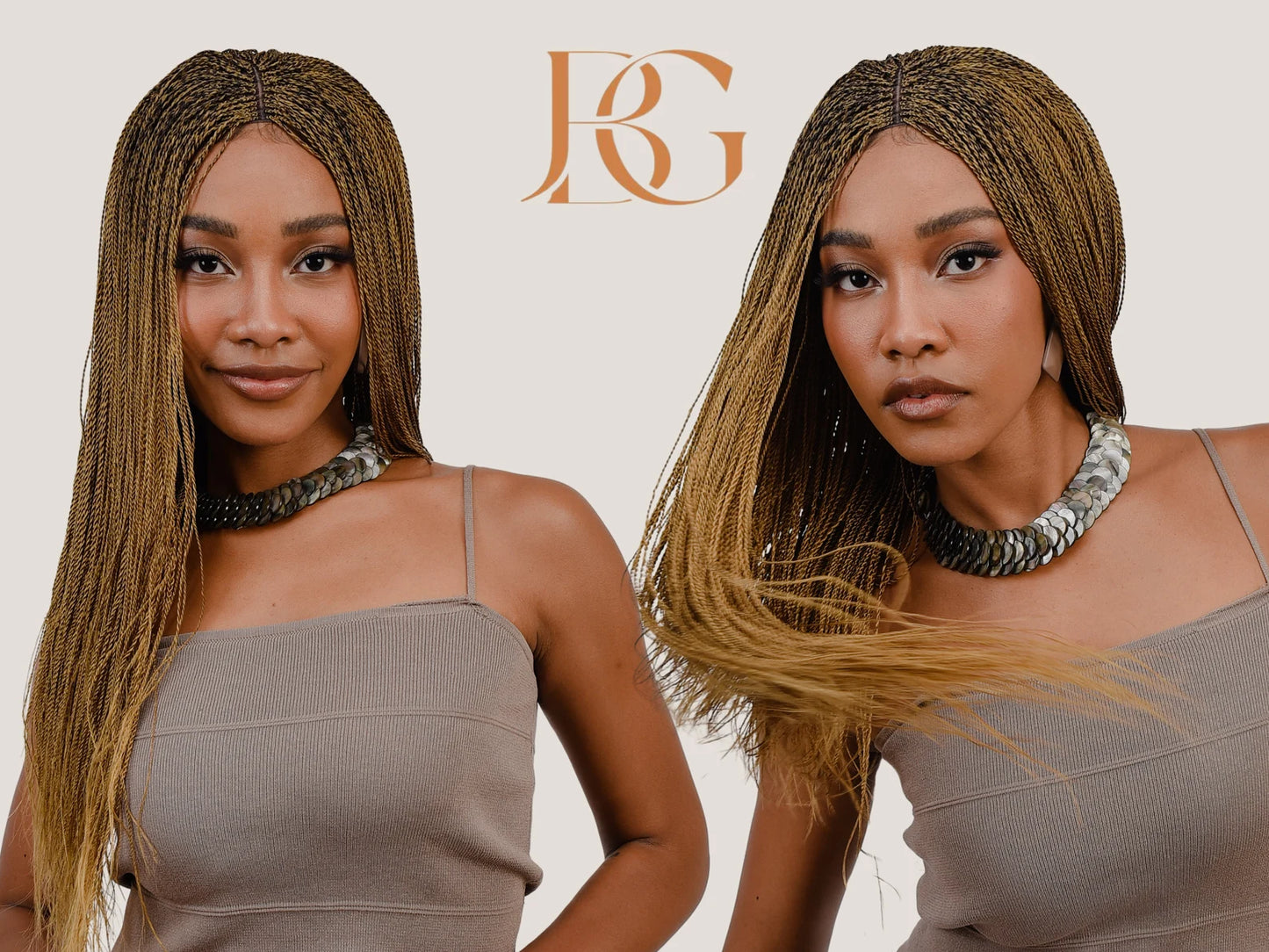 22 Inch Spring Million Twist Braided Wig For Black Women, Natural Wig