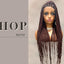 Knotless Front Lace Box Braided Wig, 36 Inch Long Hair Wig For Women