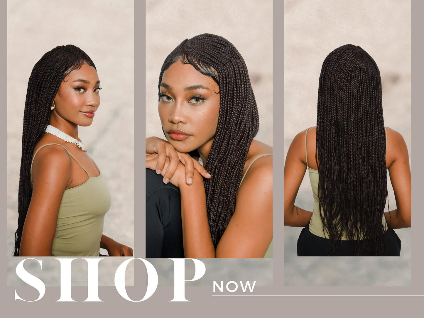 28 Inch Cornrow Box Braided Wig, 36” Twirl Braid Wigs 13X6 Lace Closure