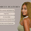 18 inches Micro Million Twist Golden Blonde Wig, Natural Braided Wig