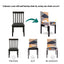Removable Spandex Chair Covers For Dining & Kitchen, Furniture Protectors