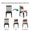 Colorful Chair Covers, Dining Chair Seat Covers, Fabric Chair Protectors