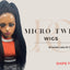 22 Inch Micro Million Braided Full Lace Wig, African American Wig