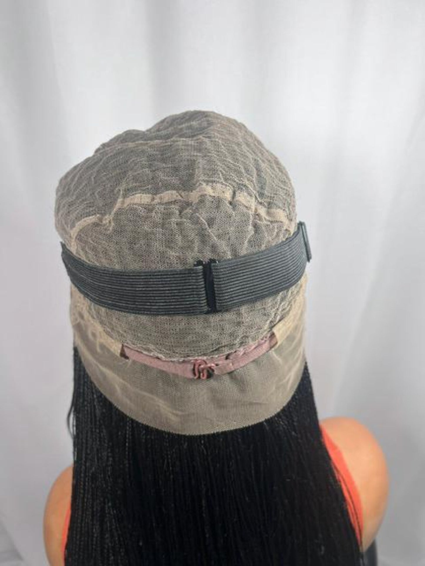 22 Inch Micro Million Braided Full Lace Wig, African American Wig