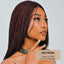 360 Lace Closure Wig, 28” Box Braids Wig for Black Women, Fashion Wig