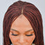 360 Lace Closure Wig, 28” Box Braids Wig for Black Women, Fashion Wig