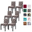 Removable Chair Protectors, Pattern High Back Slip Cover Dining Chairs