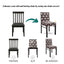 Printed Covers for Dining Room Chairs, Removable Kitchen Chair Covers