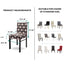 Printed Covers for Dining Room Chairs, Removable Kitchen Chair Covers