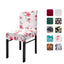 Printed Chair Covers, Flower Pattern Washable Dining Chair Covers
